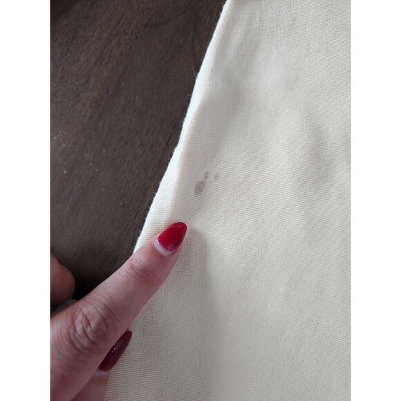 Nwt Sezane Loulou Trousers Ecru Cream High Rise Wide Legs Size 40/Us 8 Read Pls - Picture 11 of 12